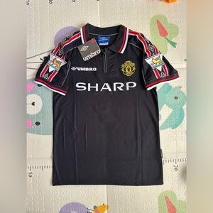 Beckham Jersey Manchester United Black 1999